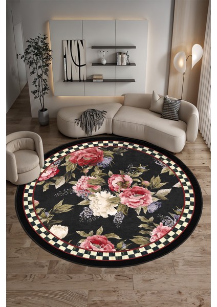 Yeni Desen Yıkanabilir Kaymaz Tabanlı Bohem Tarz Dijital Baskı Salon Halısı, Yumuşak Dokulu Lüks Halı Modeli ve 50 x 50 Çok Renkli Renk Yuvarlak Halı fiyatları