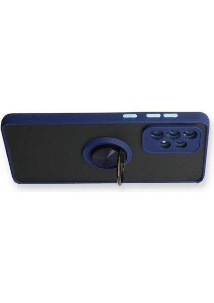 Samsung Galaxy A13 4g Kılıf Montreal Yüzüklü Silikon Kapak - Lacivert - MRS3203-8798 modelleri