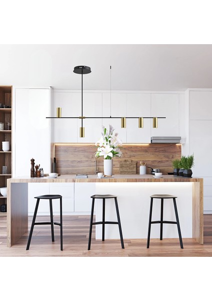 Portugal 5'li Spotlu Sarkıt Led Avize 120 Cm 25 Watt