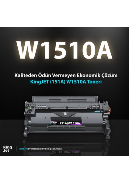 Hp Uyumlu 151A W1510A Standart Kapasiteli Çipli (2'li Paket) Muadil Toner | 4003DN fiyatları