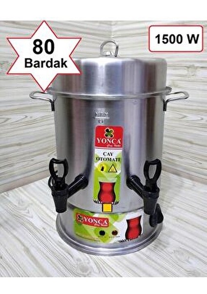 Çay Otomatı 80 Bardak Paslanmaz Çelik Gri Renk Sıcak Tutma Özelliğiyle fiyatları