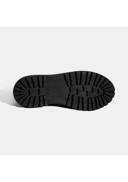 Erkek Siyah Lastik Detaylı Deri Bot fırsatları