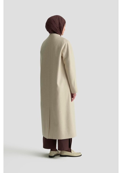 Kaşe Manto 25K8603 Ekru indirimleri