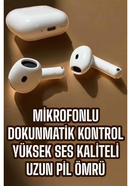 4.nesil Kaliteli Tws Android ve Ios Uyumlu Mikrofonlu Kulaklık - MCT7438-6764