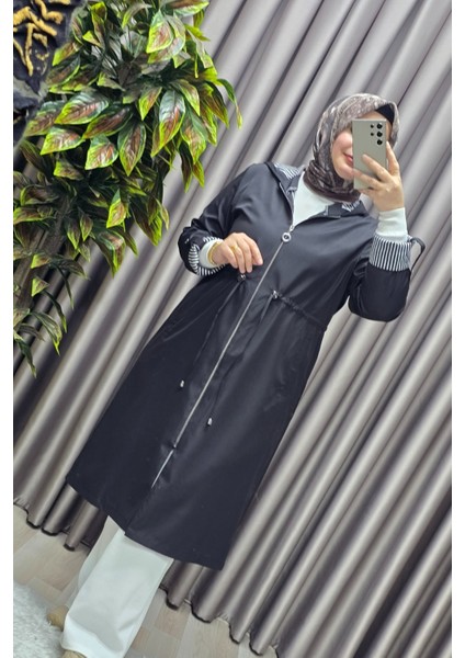 Kadın Tesettür Giyim Büyük Beden Fransız Boy Mevsimlik Trençkot fiyatları