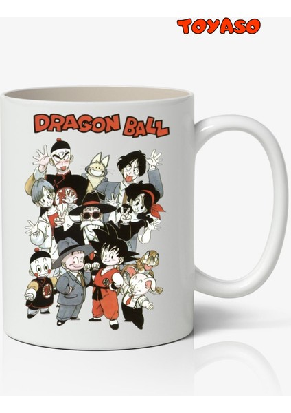 Dragon Ball Karakterler Anime Temalı Beyaz Kupa Bardak Sevgiliye Arkadaşa Hediye