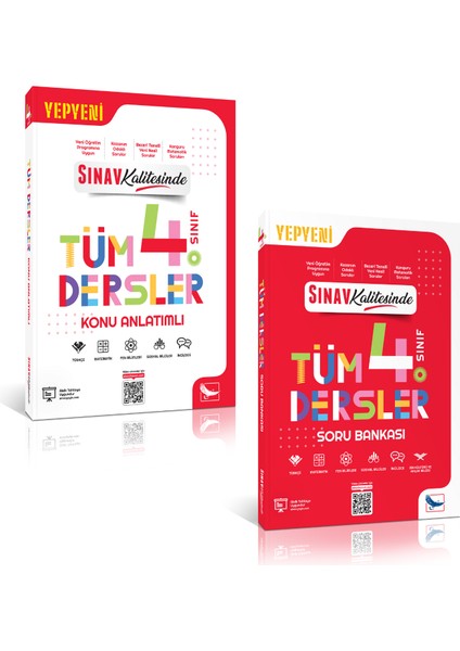 4. Sınıf Tüm Dersler Konu Anlatımı ve Soru Bankası Kitap Seti