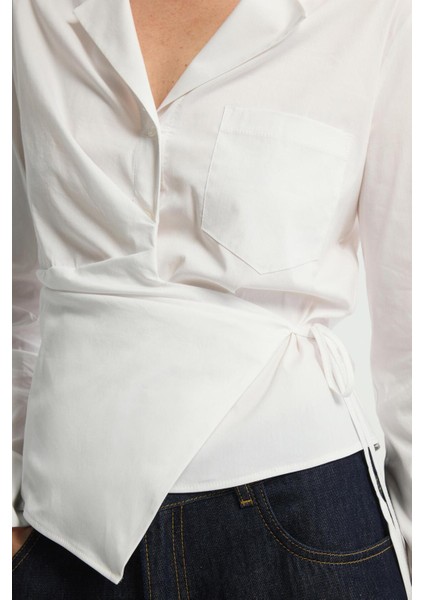 Bağlama Detaylı Gömlek Beyaz 130L9658000 fiyatları