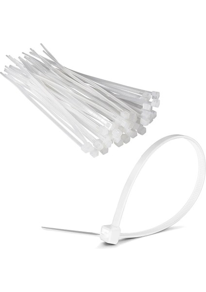 Kablo Bağı 10CM - 100 Adet - Powermaster 10CM x 3.6mm Kablo Bağı - Beyaz Cırt fiyatları