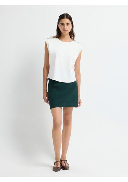 Omuzu Taşlı Bluz Kemik 11545834000 modelleri