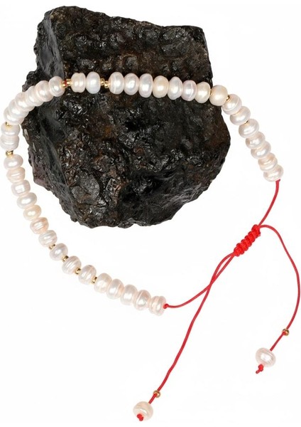 Gerçek Inci Bileklik – 4x5 mm Rondel Kesim, Ayarlanabilir Model fiyatları