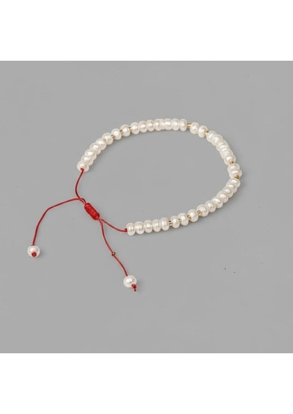 Gerçek Inci Bileklik – 4x5 mm Rondel Kesim, Ayarlanabilir Model indirimleri