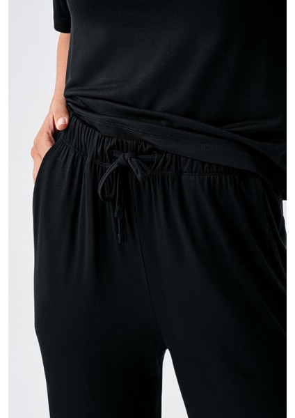 Kısa Kollu Esnek Viskoz Pijama Takım 18215 modelleri