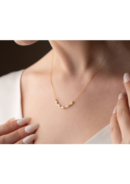 925 Ayar Papatya Silver Dorica Kedi Gözü Taşı Kolye<kedi Gözü ,özel Kolye<rose,gold,rodaj>