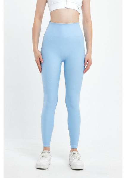 Yüksek Bel Esnek ve Toparlayıcı Dikişsiz Seamless Spor Tayt