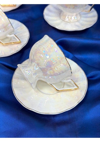 Elsa 6 Kişilik Türk Kahvesi Fincan Takımı -100 ml Tkebt Krem fiyatları