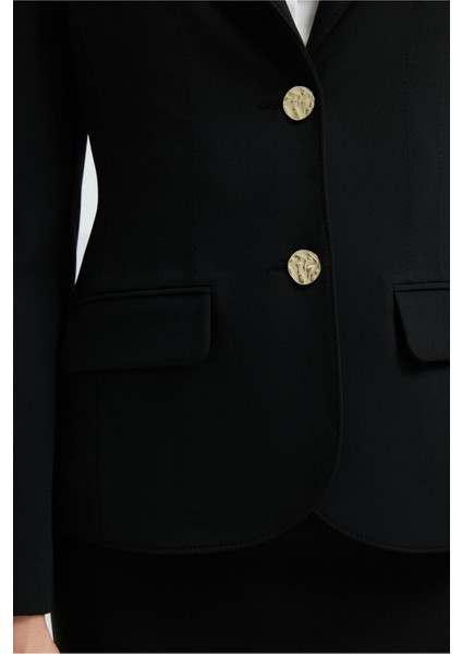 Dikiş Detaylı Ceket Siyah 11944204001 fiyatları