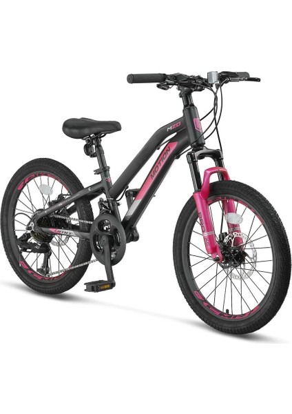 2079 L-2d Motıon Erkek Kız Bisikleti 254H V 20 Jant 21 Vites Siyah Pembe