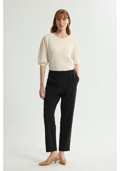 Beli Lastikli Pantolon Siyah 153L7999007