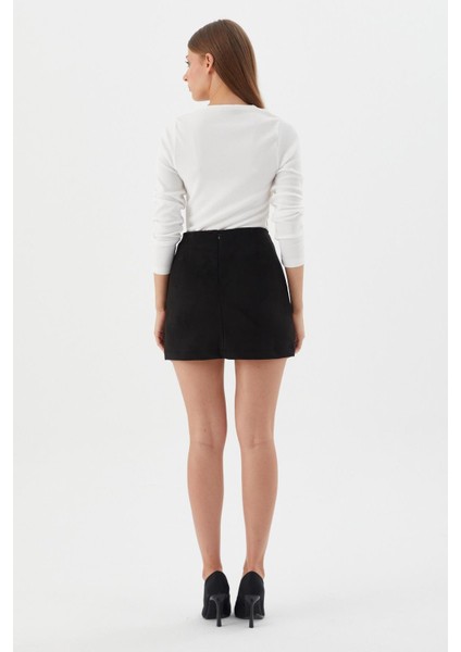 Süet Etek Sıyah indirimleri