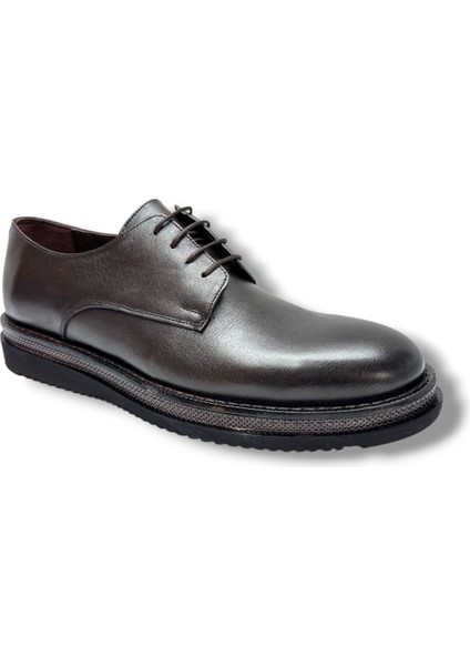 3164-26 Hakiki Cilt Deri Bağcıklı Erkek Ayakkabı