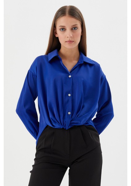 Saten Gömlek Saks modelleri