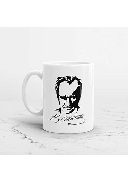Atatürk Baskılı Kupa Bardak
