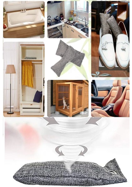 bulurum 2 li koku emici karbon ayakkabı koku ev araba çekmece çanta buzdolabı mutfak duman emici