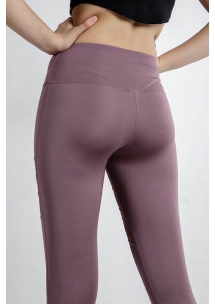 Spor Tayt Tül Detaylı Yüksek Bel Esnek ve Toparlayıcı Kadın Tayt fırsatları