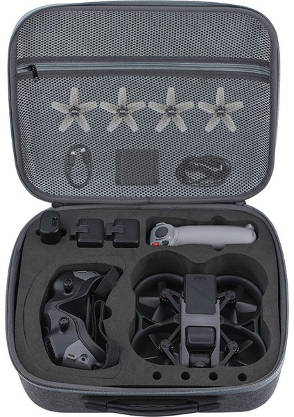 Djı Avata Goggles 2 / V2 Drone Taşıma Çantası Taşınabilir Sert Kılıf Saklama Çantası Omuz Askılı - Gri (Yurt Dışından) modelleri