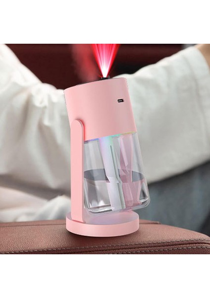 Sessiz USB Hava Nemlendirici & Yağ Difüzörü Gece Lambası – Pembe – 300 ml Ultrasonik Buhar + LED Işık fırsatları
