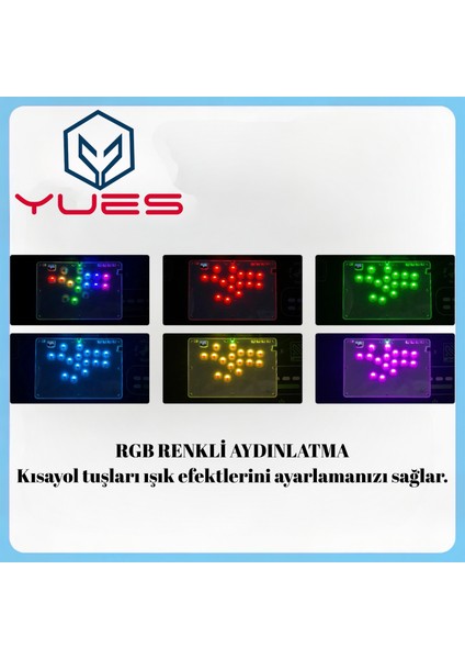 Ps4 Uyumlu Fighting Stick Arcade Stick – Ps4/ps3/pc/steam/android/ios Uyumlu, Rgb Aydınlatma