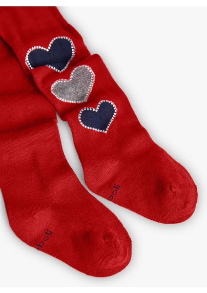 Kız Çocuk Kalp Desenli Külotlu Çorap fiyatları