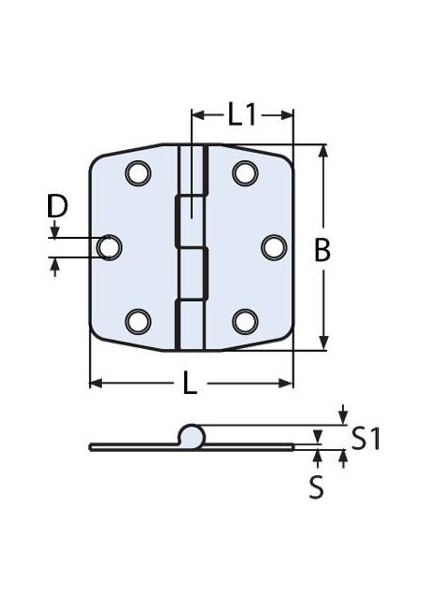 75 x 74 Kapaklı, 316 Kalite Paslanmaz Menteşe fırsatları
