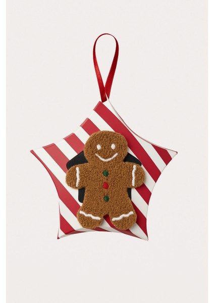 Kadın Ginger Breadman Kutulu Yılbaşı Soket Çorap