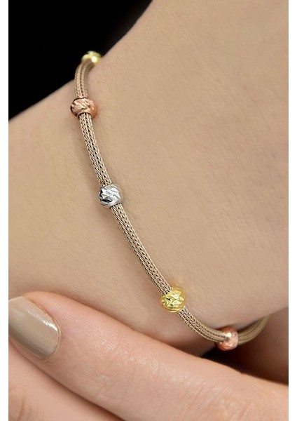 925 Ayar Papatya Silver.dorika.kayze Zincir Bileklik.kalze Bileklik.üç Renk Kalze Bileklik.rose,gold,rodaj. fiyatları