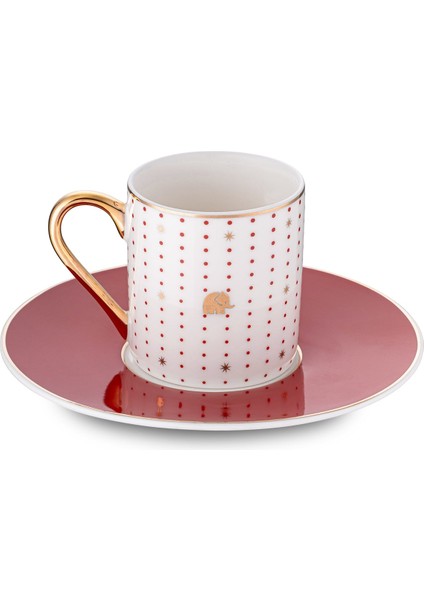 Navy Kırmızı 2'li Kahve Fincan Takımı fırsatları