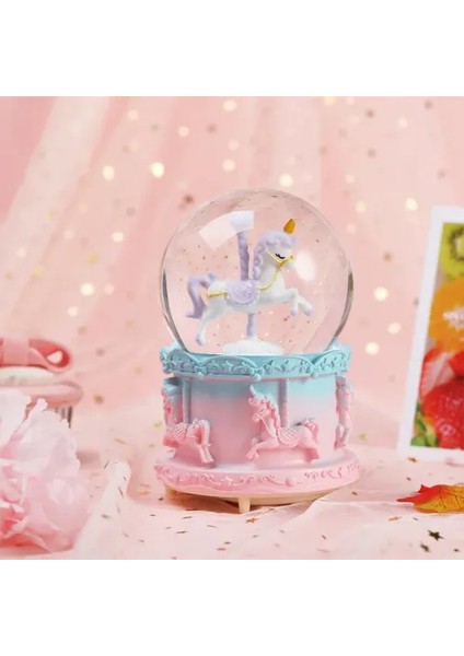 Orta Boy Işıklı Unicorn Kar Küresi fiyatları
