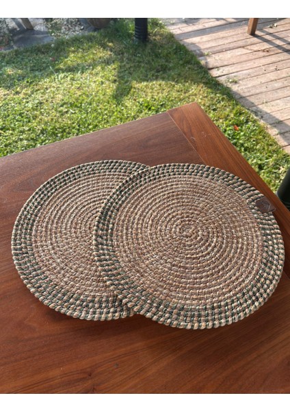 El Yapımı Hasır Dokulu 2’li Supla – Leke Tutmaz, Şık Sofralar Için