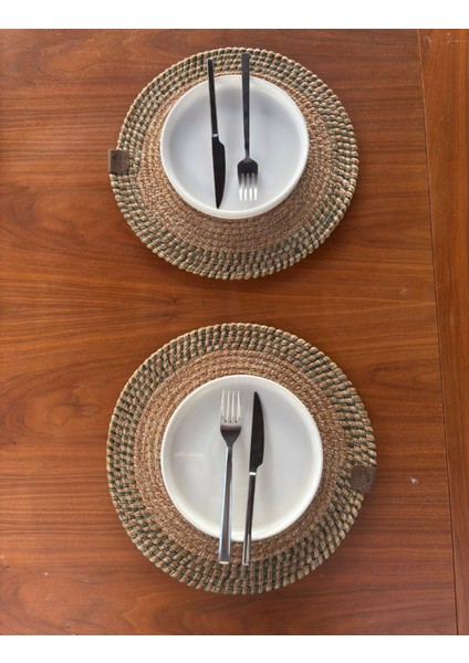 El Yapımı Hasır Dokulu 2’li Supla – Leke Tutmaz, Şık Sofralar Için fırsatları