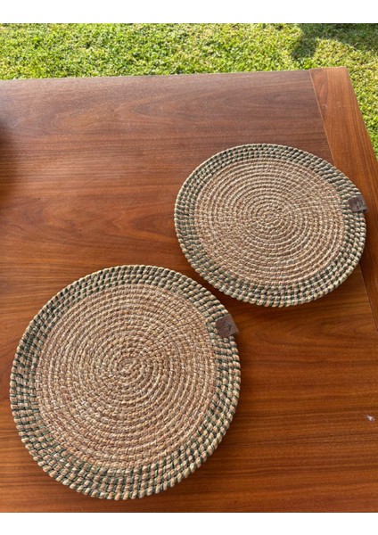 El Yapımı Hasır Dokulu 2’li Supla – Leke Tutmaz, Şık Sofralar Için indirimleri