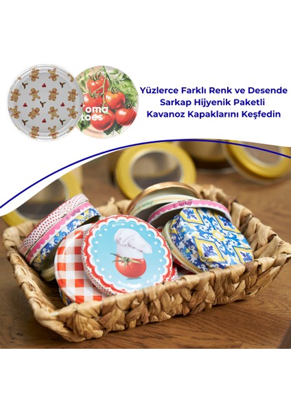 Hijyenik Paketli 10 Adet Kavanoz Kapağı – Yılbaşı Seri – Beyaz Cookie 82 mm indirimleri
