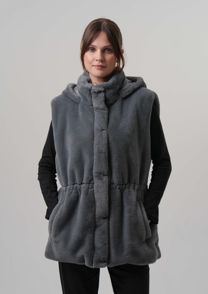 Damla Kadın Yelek Kadın Rabbit Yelek