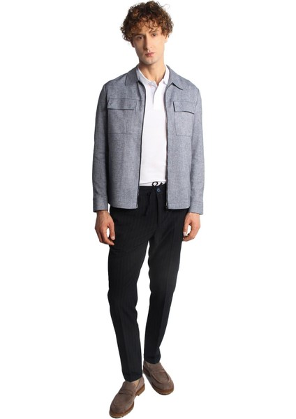 Erkek Lacivert Baharlık Mont