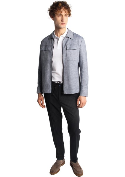 Erkek Lacivert Baharlık Mont modelleri