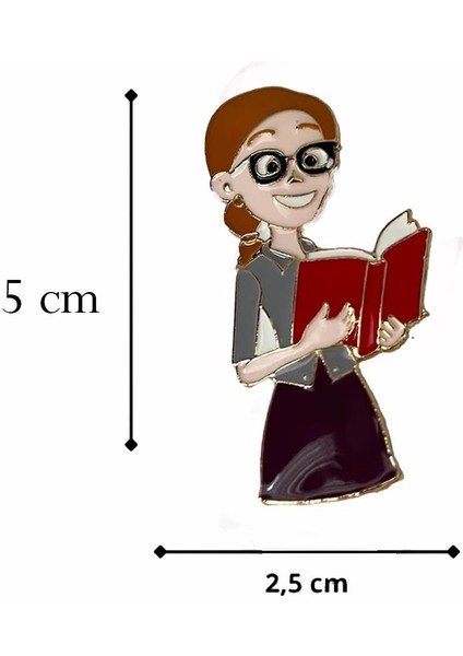 Öğretmen Mineli Yaka Iğnesi Broş fırsatları