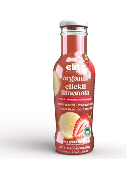 Organik Çilekli Limonata 250 Ml