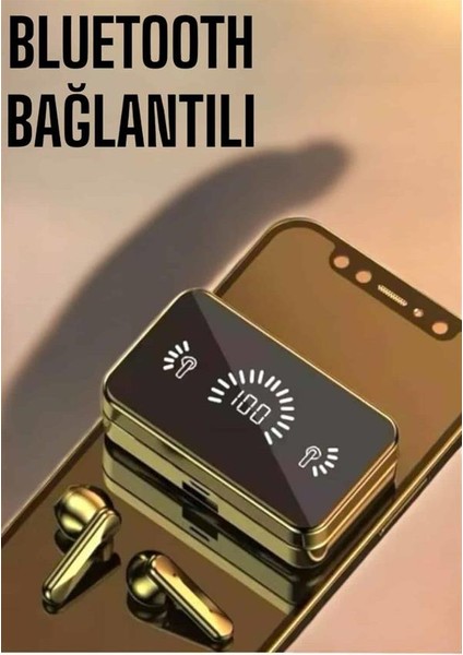 Aynalı Bluetooth Kulaklık Telefon Standlı Dijital Göstergeli indirimleri