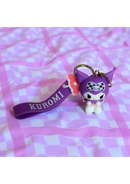 Kuromi Figürlü Anahtarlık / Çanta Süsü (6 Cm) modelleri