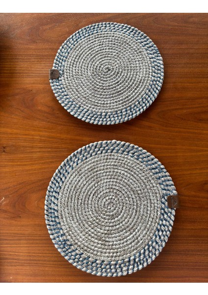 El Yapımı Hasır Dokulu 2’li Supla – Leke Tutmaz, Şık Sofralar Için indirimleri